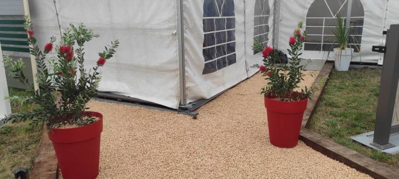 Création d'un espace paysager pour un stand à la Foire internationale de Bordeaux