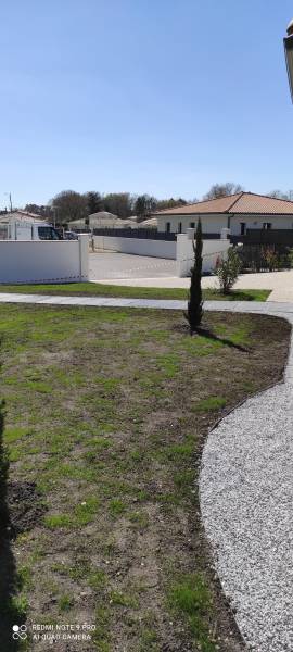 Aménagement paysagiste d'une nouvelle construction à Cestas proche Bordeaux