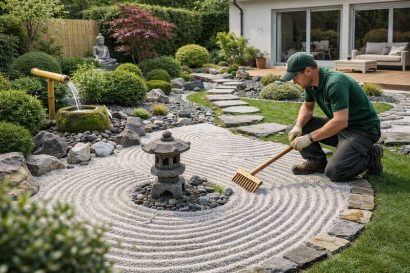 Créateur de Jardin Zen à Gradignan : Aménagement d’espaces extérieurs paisibles et minéraux sur mesure en Gironde